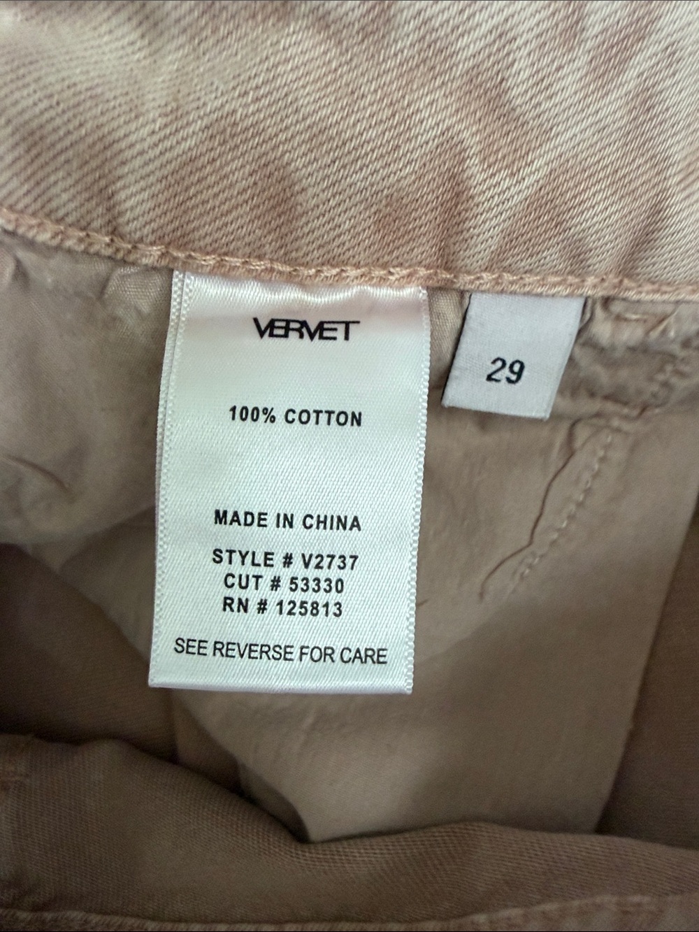 (326)VERVET July Song Pink Distressed 90s Crop Flare Jeans Size 29 V2737 - Picture 3 of 7